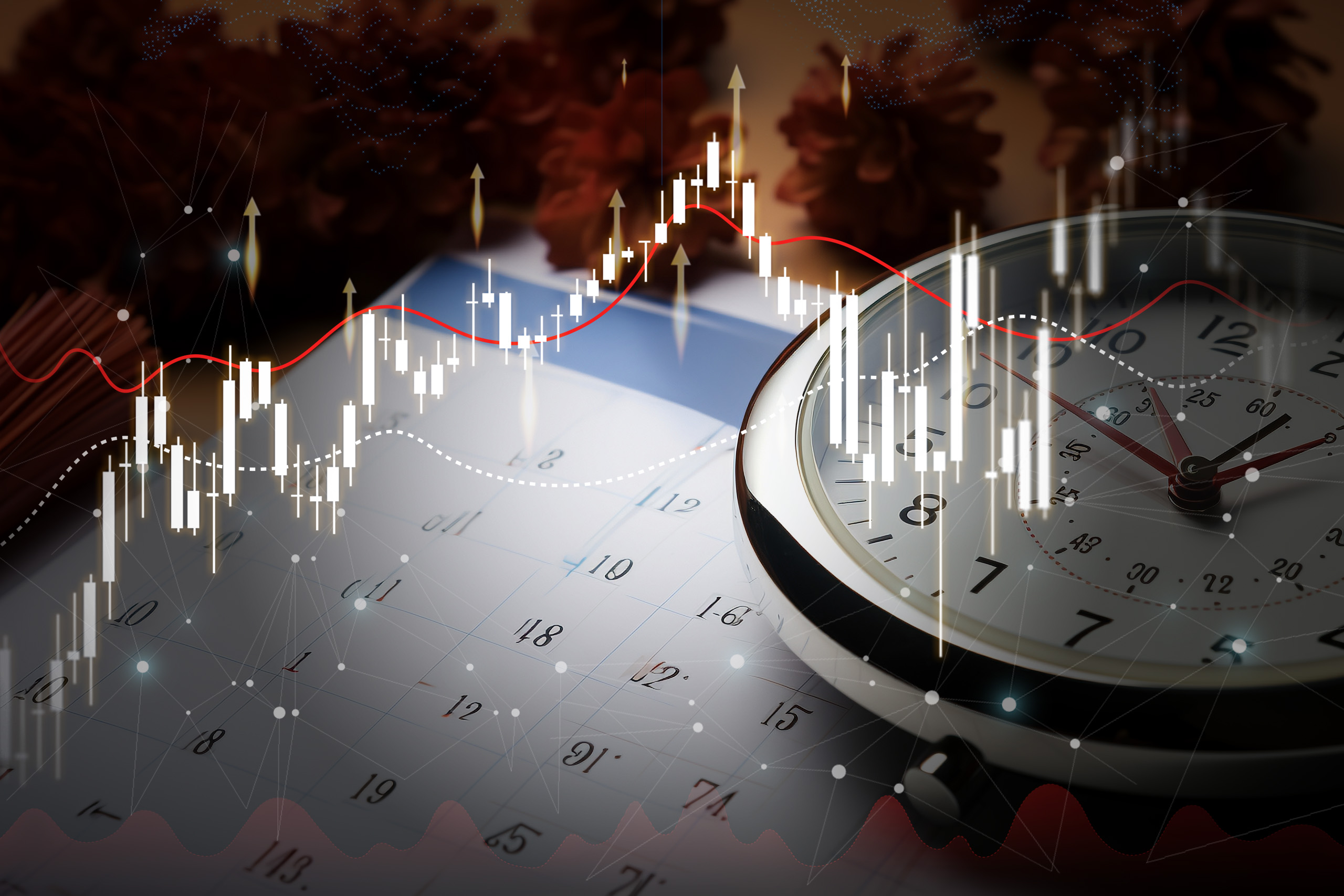 business man looking at the charts of the stock market of cryptocurrencies on the PC screen.